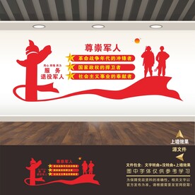 退伍退役军人服务中心展板标语