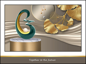 创意几何立体抽象装饰画