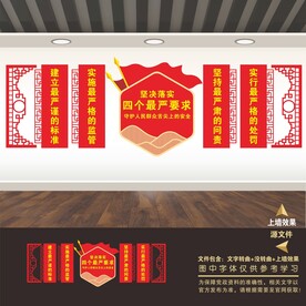 食品药品安全四个最严文化墙