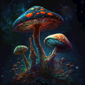 三株磨菇