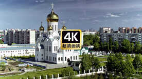 金色穹顶东正教堂美景