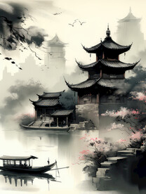 江南烟雨