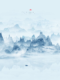 水墨山水画