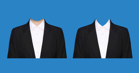 女西装证件照衣服素材