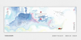 水墨沙发背景装饰画