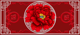 川菜馆背景花纹