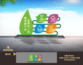 垃圾分类城市景观雕塑小品美陈