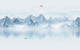 山水水墨画