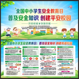 学校安全展板