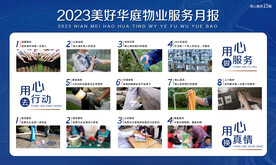物业服务月报展板