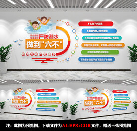 防溺水文化墙
