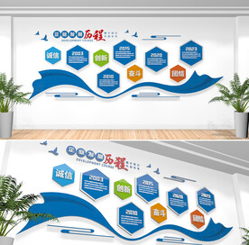 企业发展历程文化墙