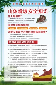 山体滑坡安全知识