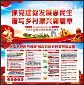 乡村振兴战略展板