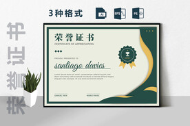 创意证书横版奖状