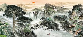 新中式山水画