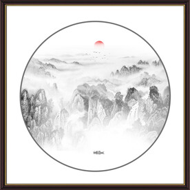 水墨山水画