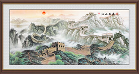 长城国画山水