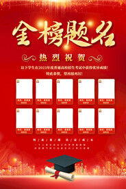 高考喜报海报
