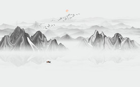 水墨山水画