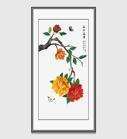 牡丹国画