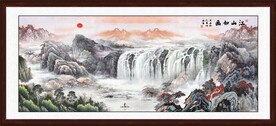 中堂山水画 客厅装饰画