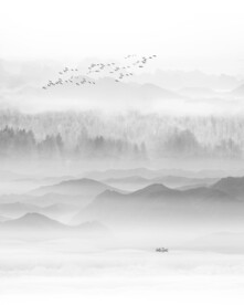 山水水墨画