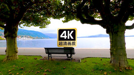 海边休闲椅上的男人