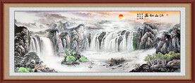 大厅中堂山水画