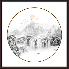 新中式山水画