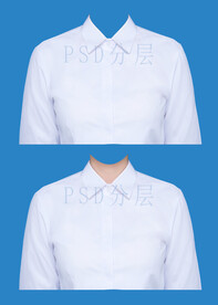 女白衬衫psd衣服素材