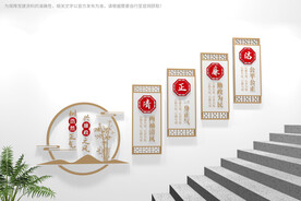 楼梯廉政文化墙