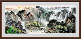 国画山水画