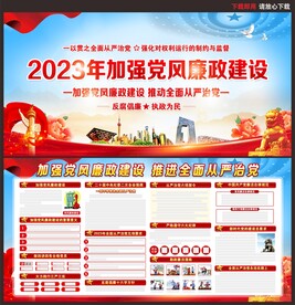 党风廉政建设展板