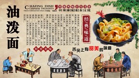 油泼面背景墙