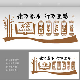 读书室文化墙 