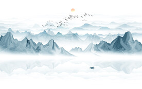 新中式山水画