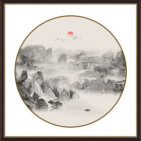 新中式山水画
