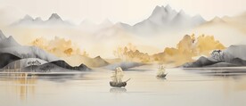 玄关山水画 