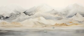 经理室山水画