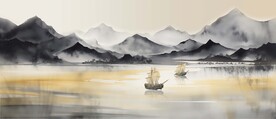 办公室山水画
