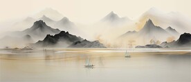 巨幅山水画
