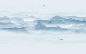 水墨远山