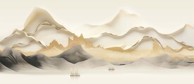新中式高档大气山水画