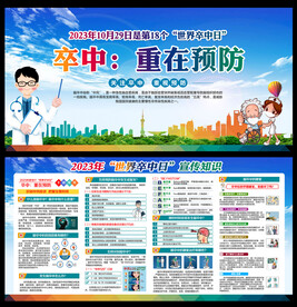 2023世界卒中日宣传栏