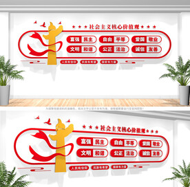 社会主义核心价值观文化墙