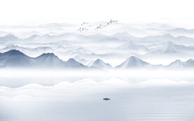 水墨山水画