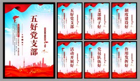五好党支部海报