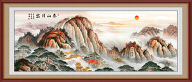 五岳独尊泰山日出