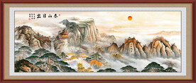 五岳独尊泰山日出